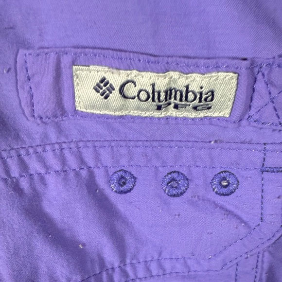 Columbia PFG Women’s Lavender Long Sleeve Shirt - Picture 4 of 5